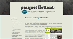 Desktop Screenshot of parquetflottant.fr