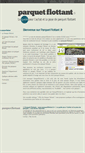Mobile Screenshot of parquetflottant.fr