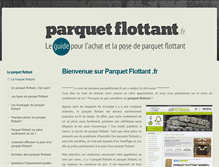 Tablet Screenshot of parquetflottant.fr